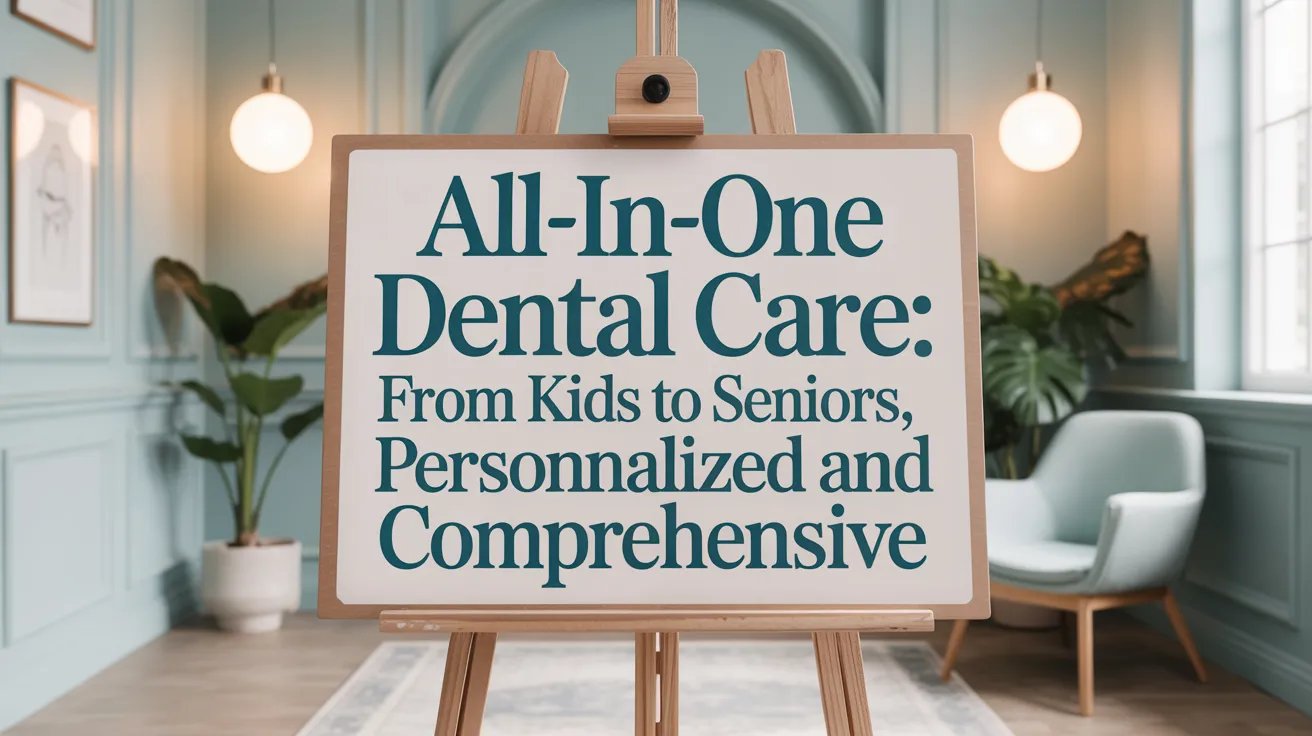 All-in-one dental care: from kids to seniors, personalized and comprehensive