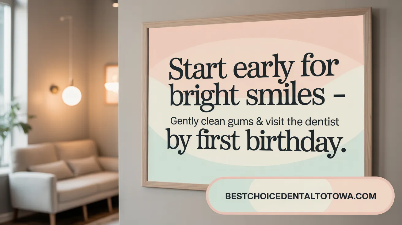 Start Early for Bright Smiles - Gently Clean Gums & Visit the Dentist by First Birthday