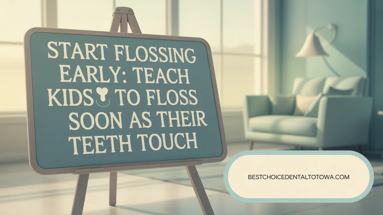 Start Flossing Early: Teach Kids to Floss as Soon as Their Teeth Touch