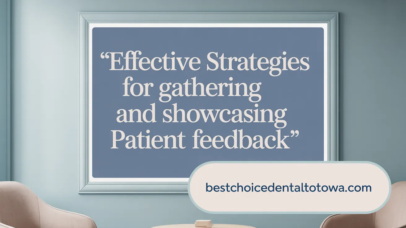 Effective Strategies for Gathering and Showcasing Patient Feedback