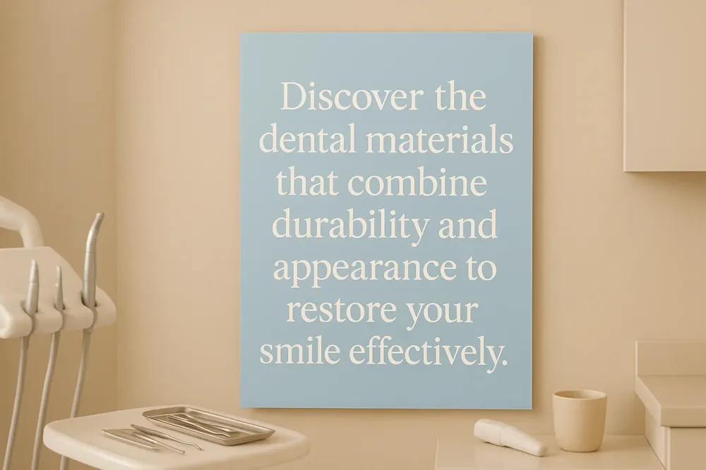 Discover the dental materials that combine durability and appearance to restore your smile effectively.