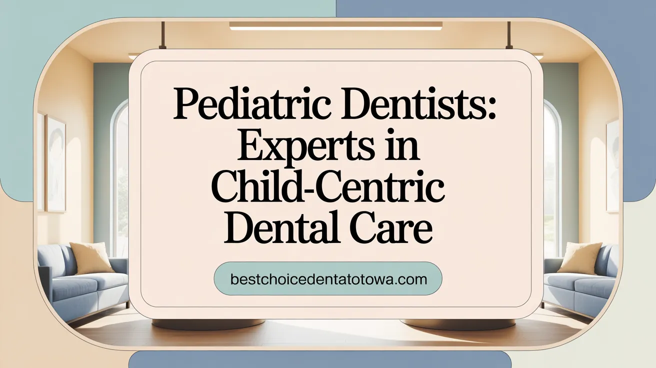 Pediatric Dentists: Experts in Child-Centric Dental Care