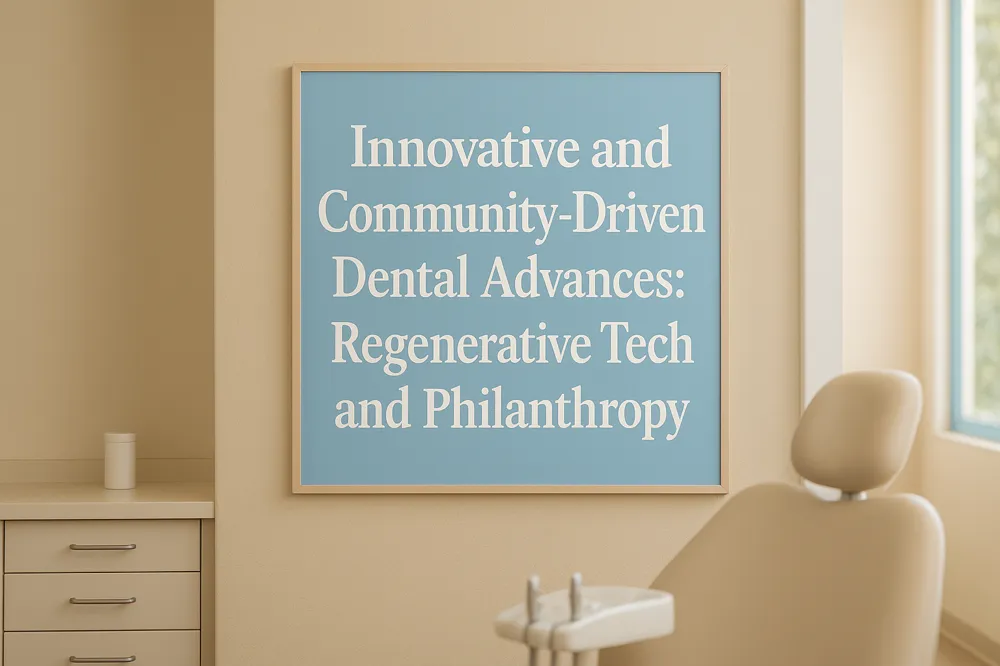 Innovative and Community-Driven Dental Advances: Regenerative Tech and Philanthropy