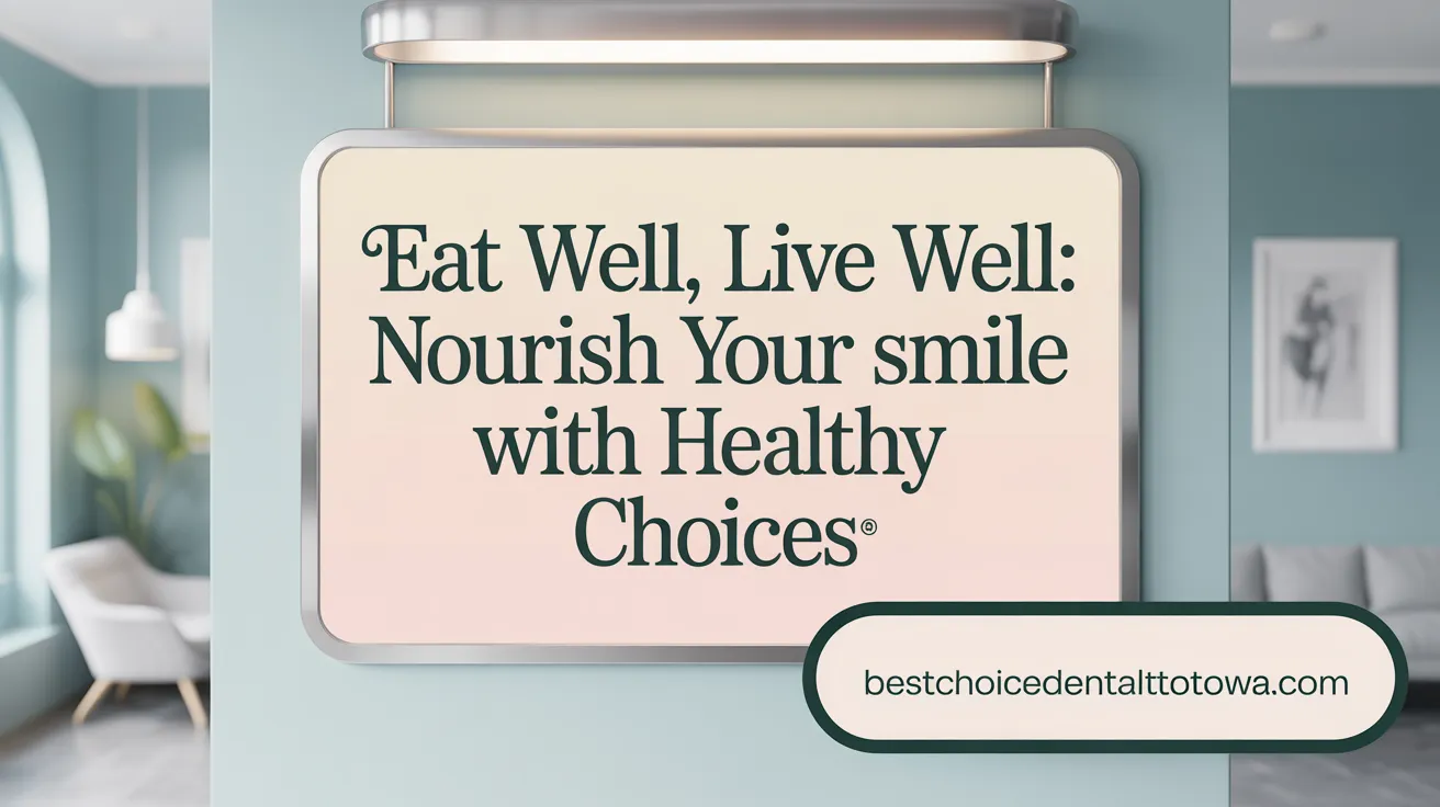 Eat Well, Live Well: Nourish Your Smile with Healthy Choices