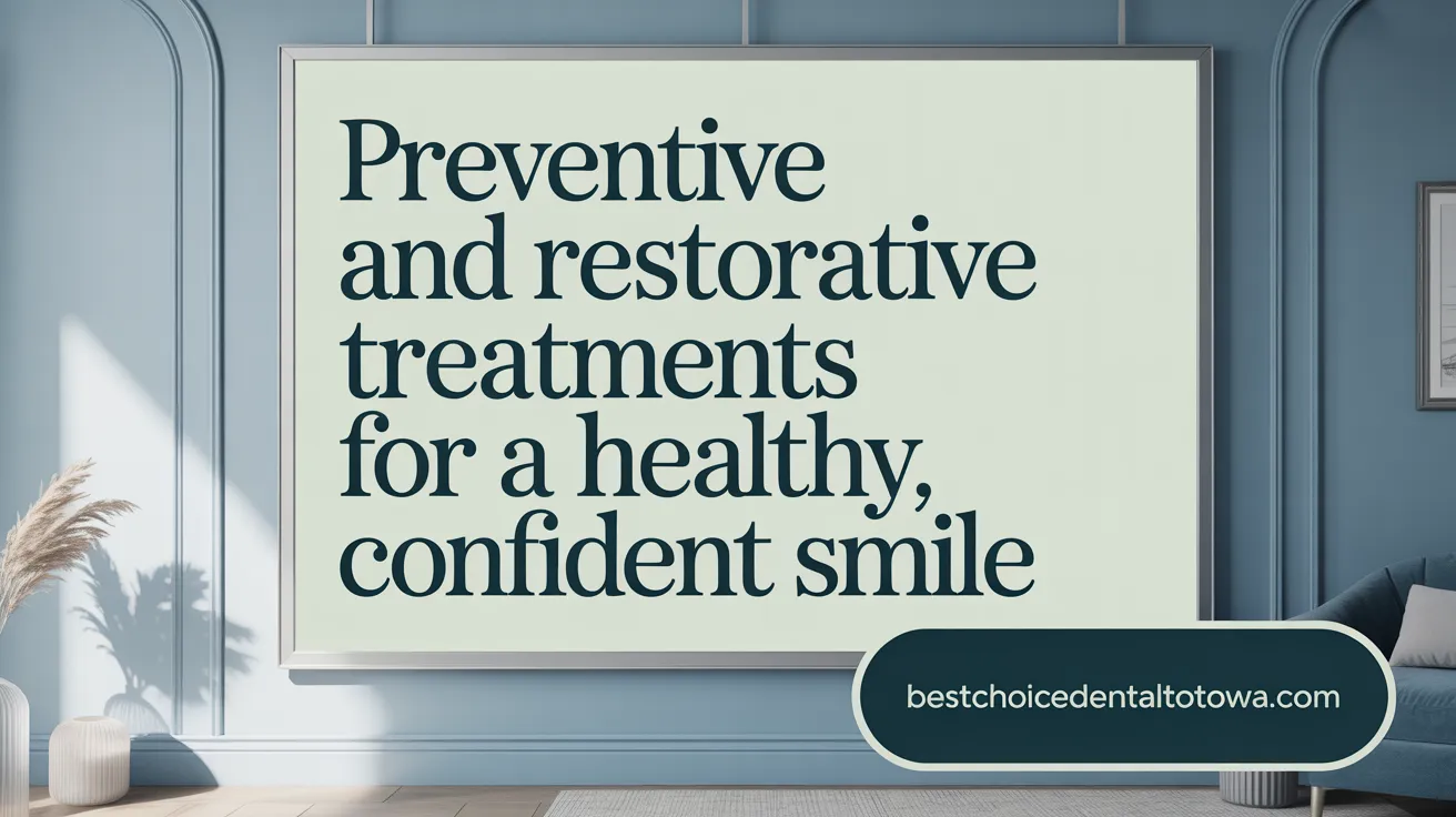 Preventive and Restorative Treatments for a Healthy, Confident Smile