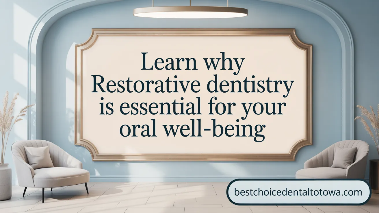 Learn Why Restorative Dentistry Is Essential for Your Oral Well-Being