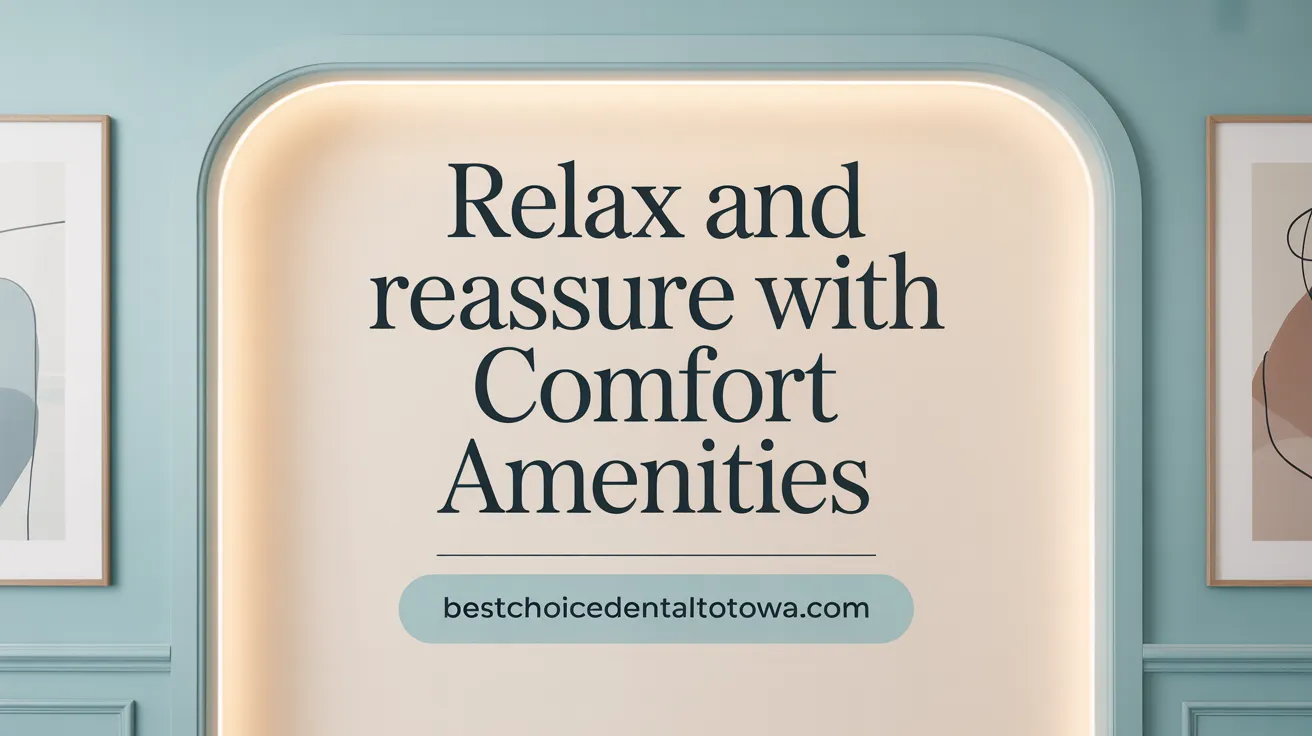 Relax and Reassure with Comfort Amenities