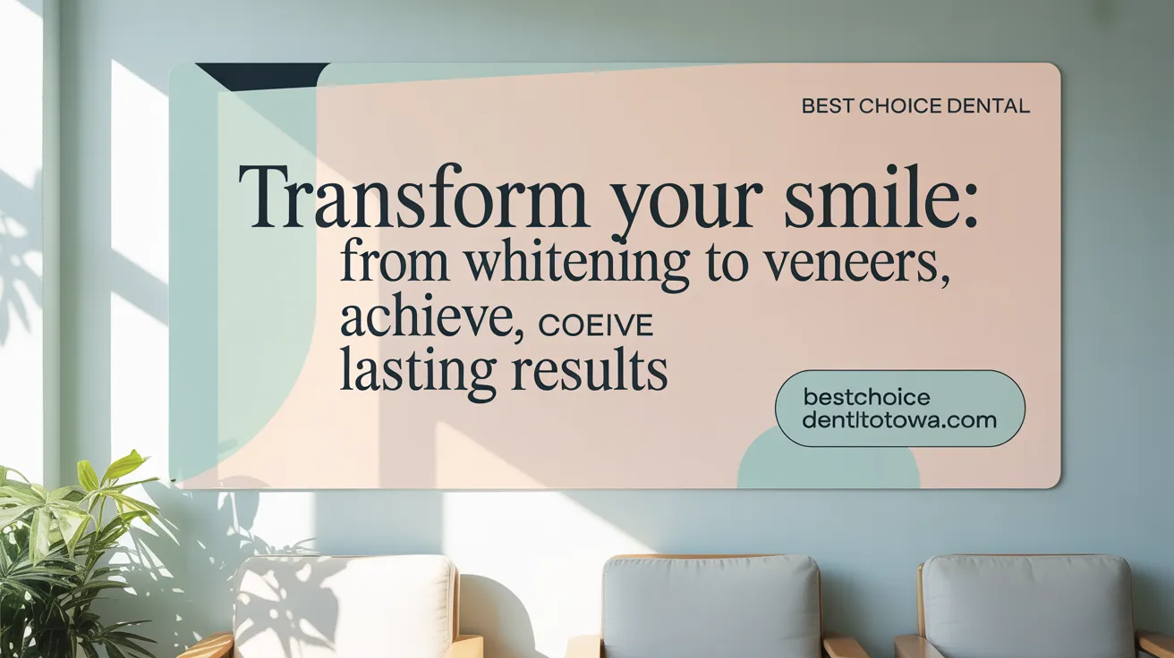 Transform Your Smile: From Whitening to Veneers, Achieve Lasting Results