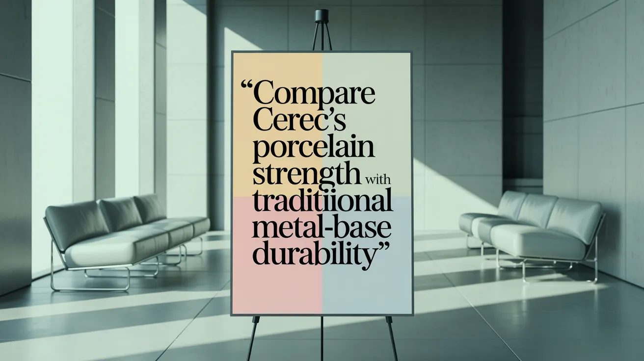Compare CEREC's Porcelain Strength with Traditional Metal-Base Durability