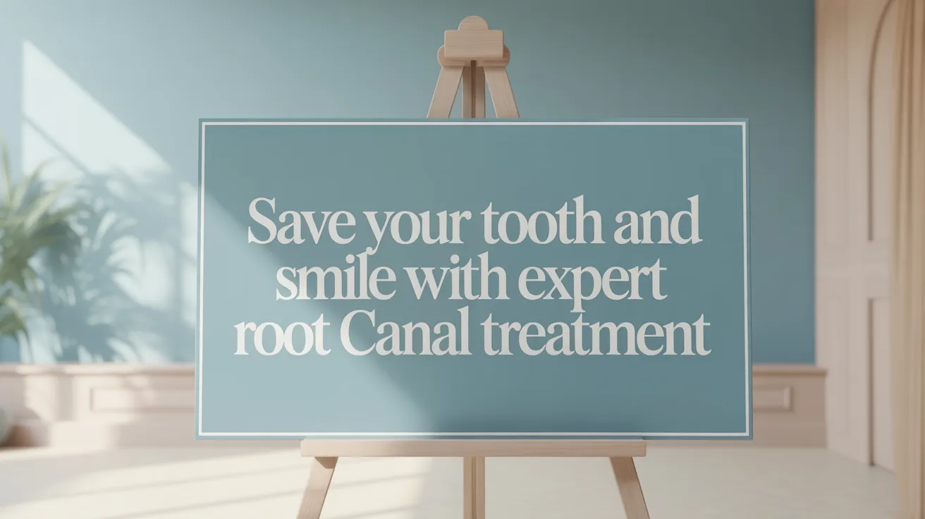 Save Your Tooth and Smile with Expert Root Canal Treatment