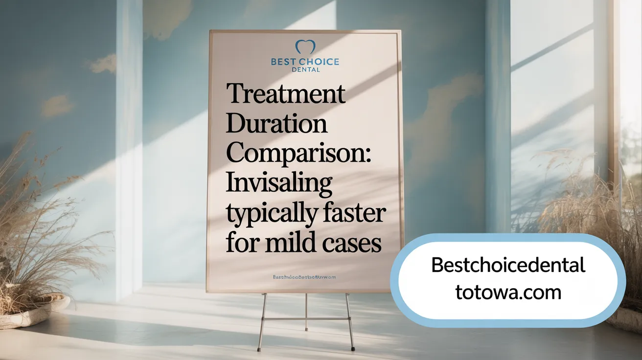 Treatment Duration Comparison: Invisalign Typically Faster for Mild Cases
