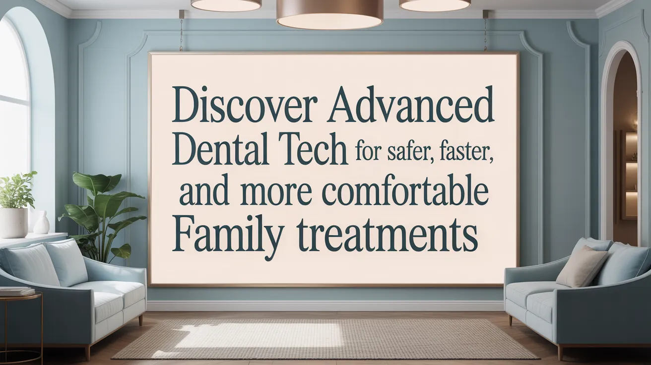 Discover advanced dental tech for safer, faster, and more comfortable family treatments