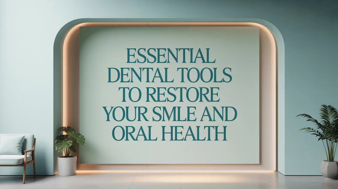 Essential Dental Tools to Restore Your Smile and Oral Health
