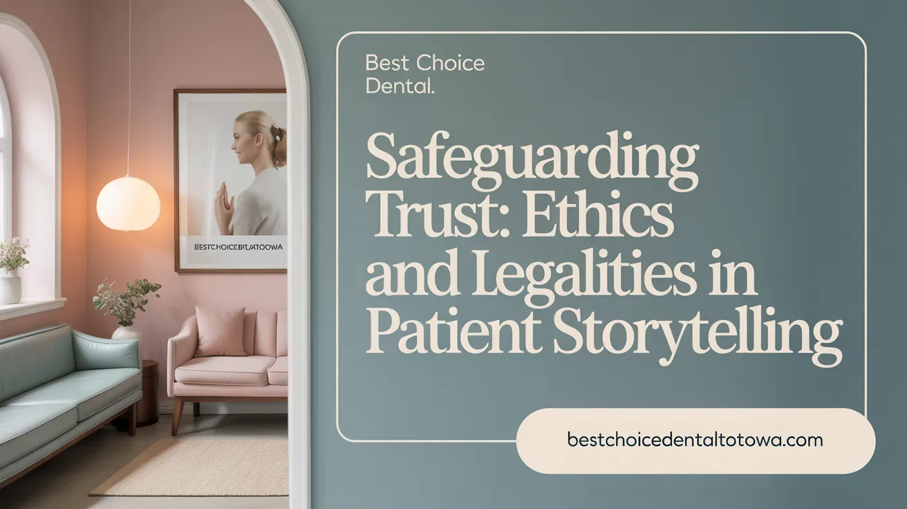 Safeguarding trust: Ethics and legalities in patient storytelling