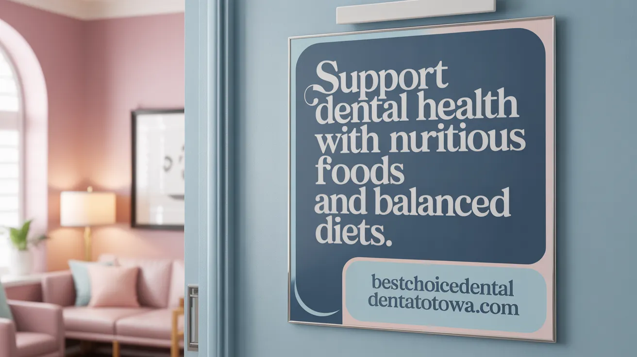 Support Dental Health with Nutritious Foods and Balanced Diets