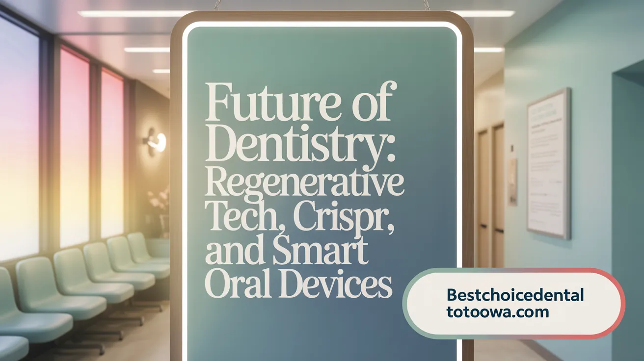 Future of Dentistry: Regenerative Tech, CRISPR, and Smart Oral Devices