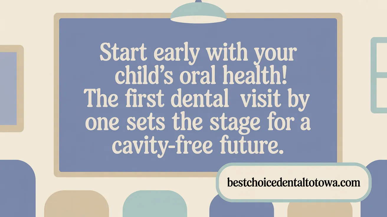 Start early with your child's oral health! The first dental visit by age one sets the stage for a cavity-free future.