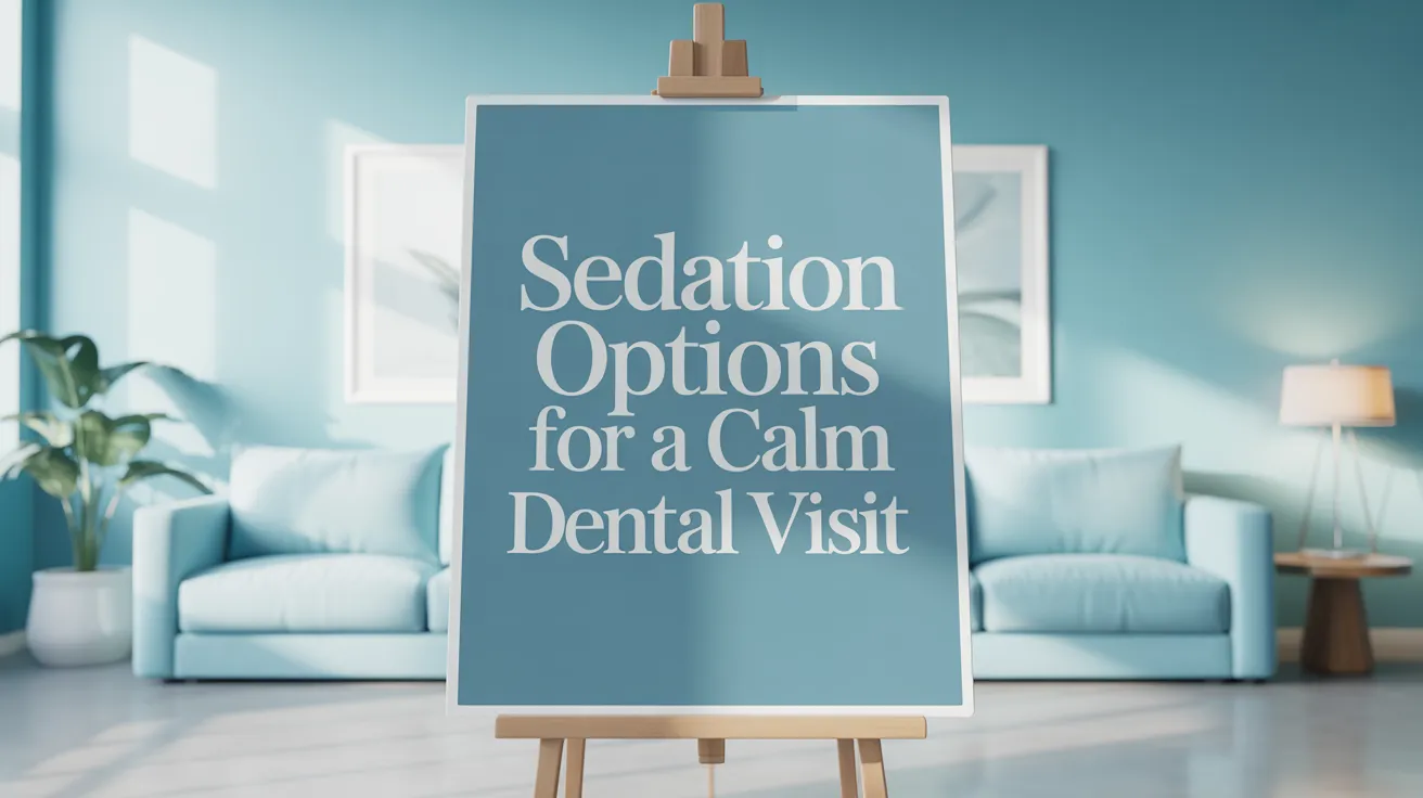 Sedation Options for a Calm Dental Visit