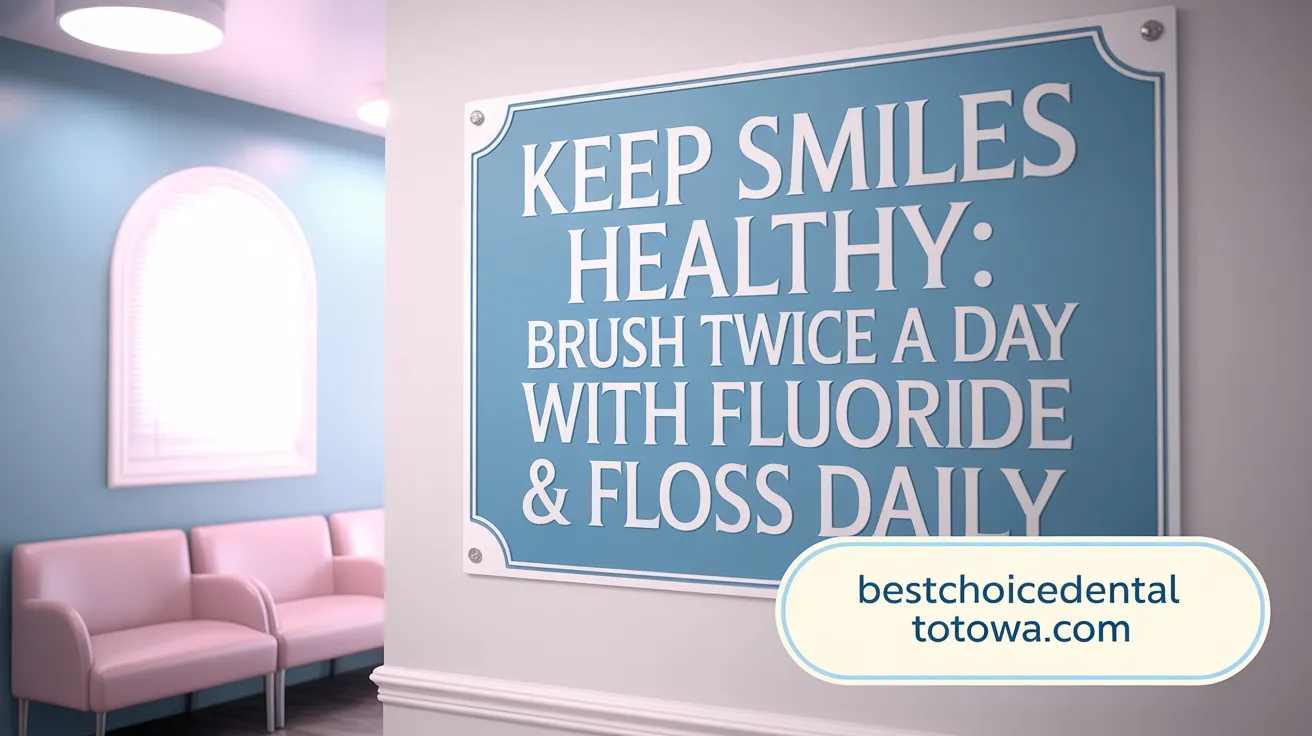 Keep Smiles Healthy: Brush Twice a Day with Fluoride & Floss Daily