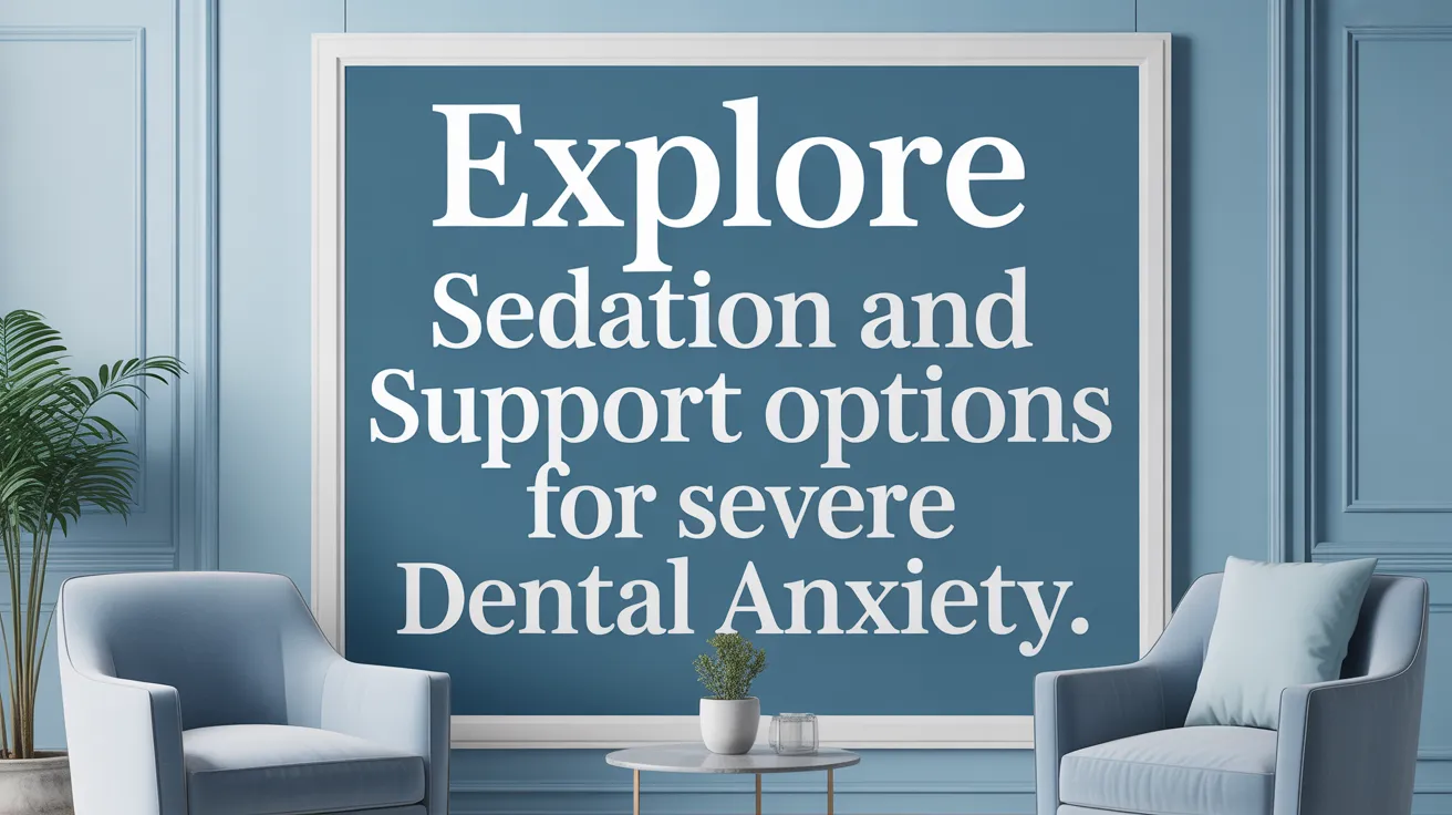Explore Sedation and Support Options for Severe Dental Anxiety