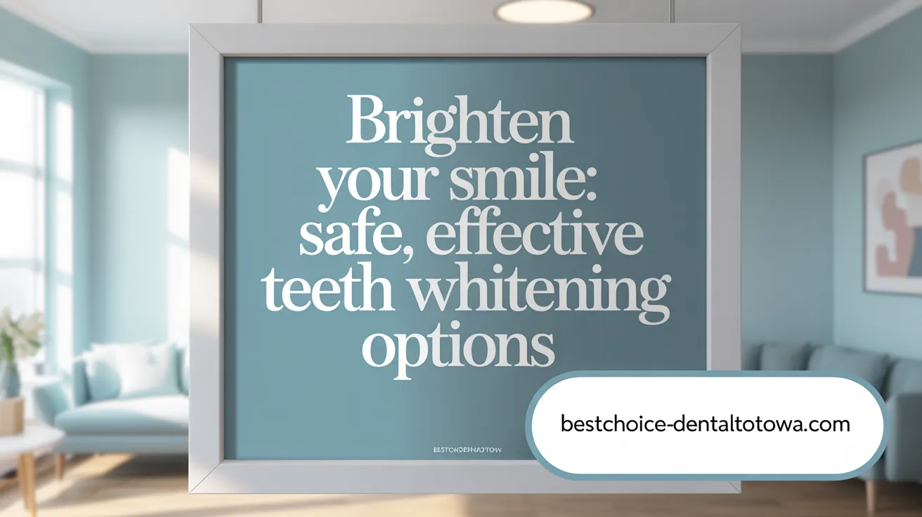 Brighten Your Smile: Safe, Effective Teeth Whitening Options