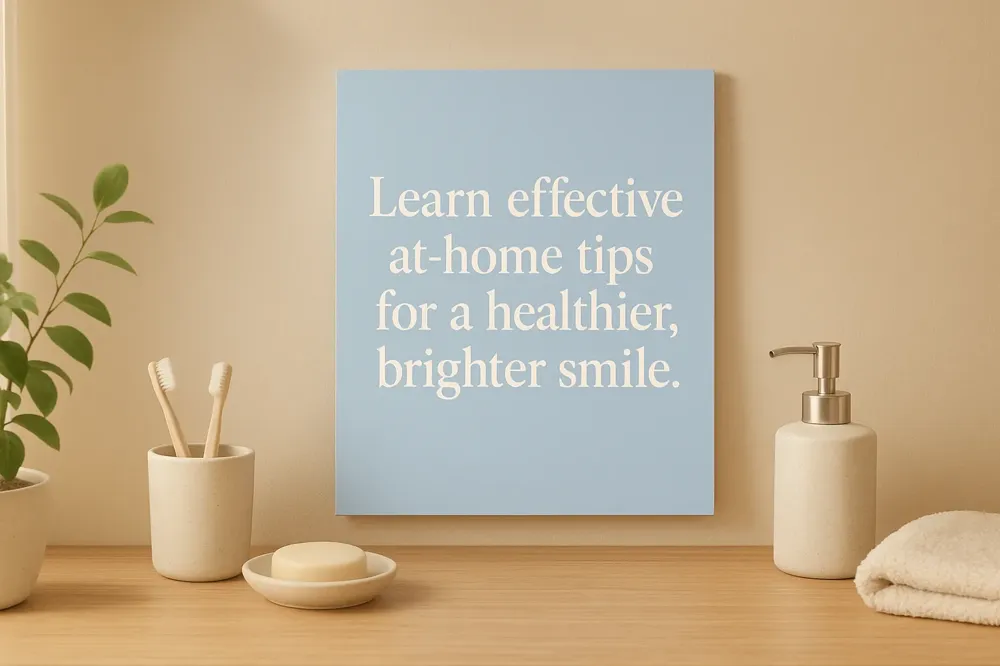 Learn effective at-home tips for a healthier, brighter smile.