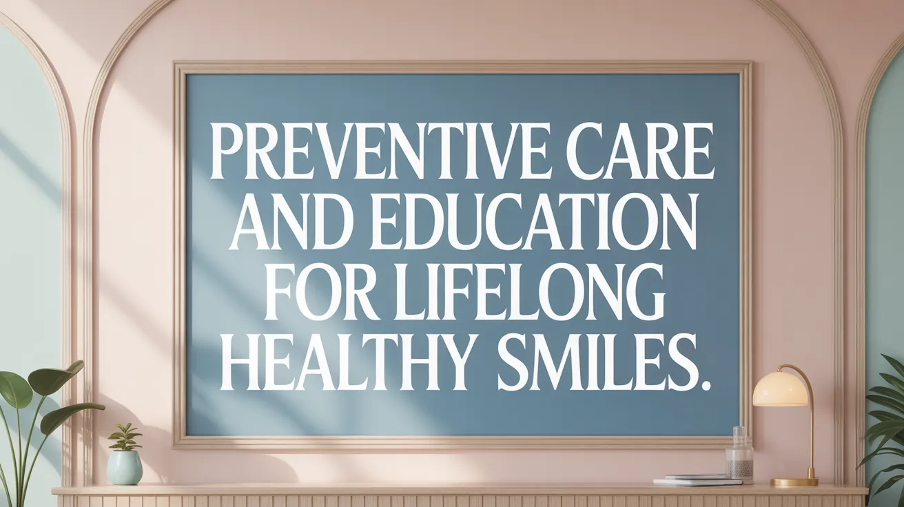 Preventive care and education for lifelong healthy smiles