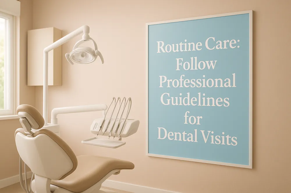 Routine Care: Follow Professional Guidelines for Dental Visits