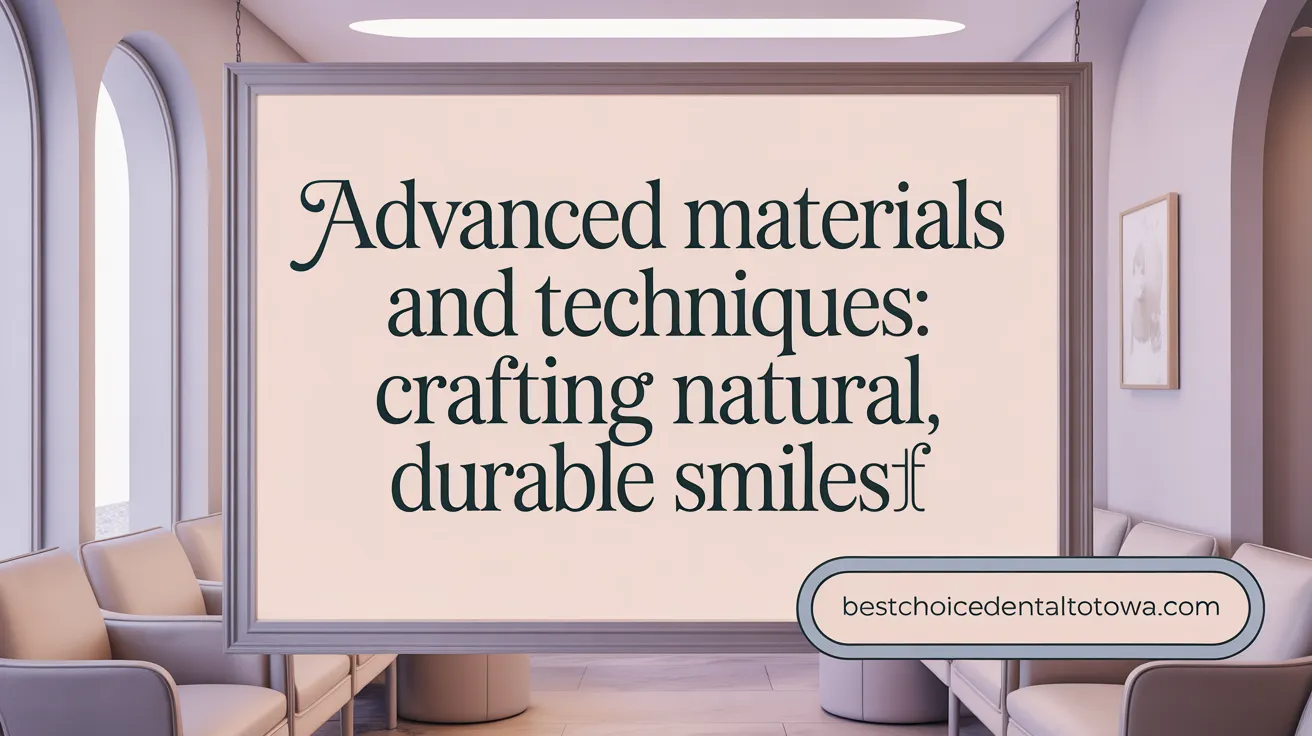 Advanced Materials and Techniques: Crafting Natural, Durable Smiles