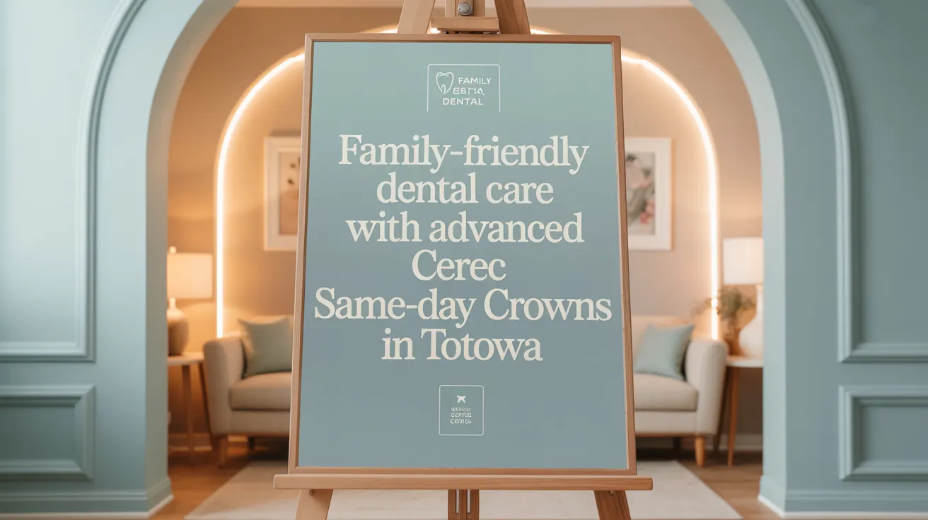 Family-Friendly Dental Care with Advanced CEREC Same-Day Crowns in Totowa