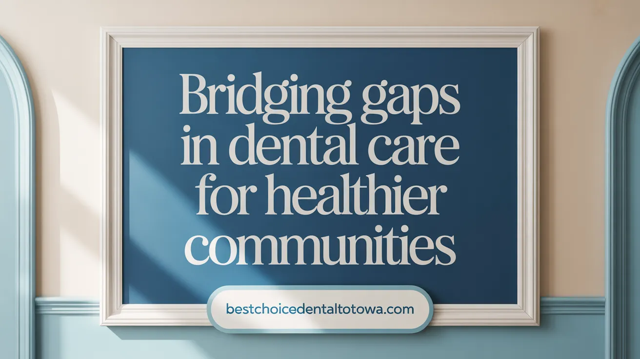 Bridging gaps in dental care for healthier communities