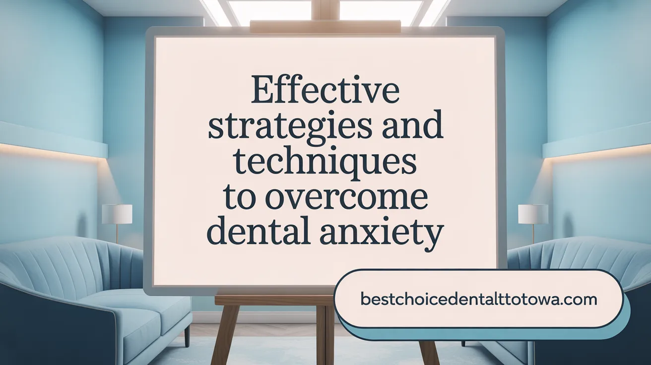 Effective Strategies and Techniques to Overcome Dental Anxiety