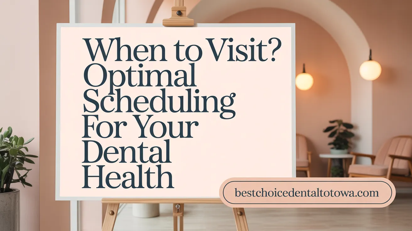 When to Visit? Optimal Scheduling for Your Dental Health