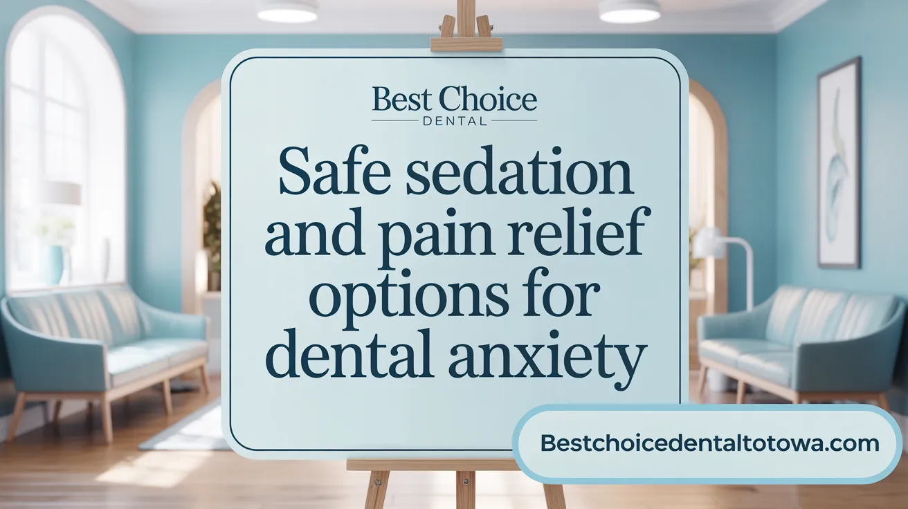 Safe Sedation and Pain Relief Options for Dental Anxiety