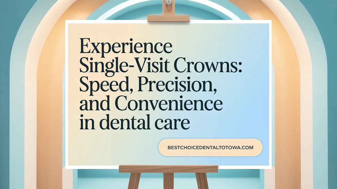 Experience Single-Visit Crowns: Speed, Precision, and Convenience in Dental Care
