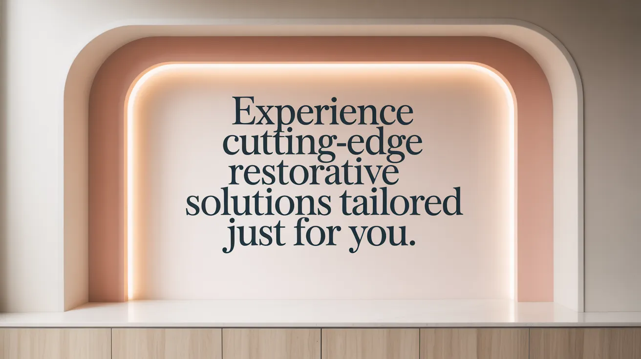 Experience Cutting-Edge Restorative Solutions Tailored Just for You