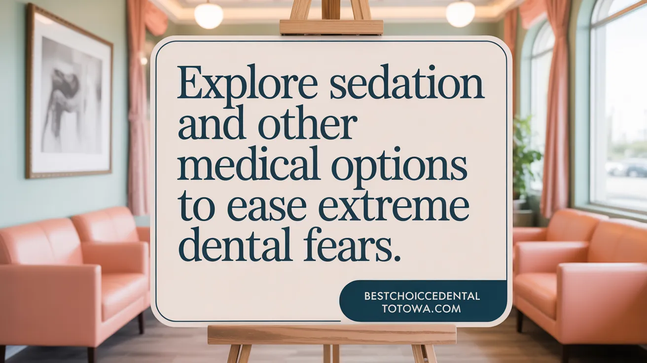 Explore sedation and other medical options to ease extreme dental fears.