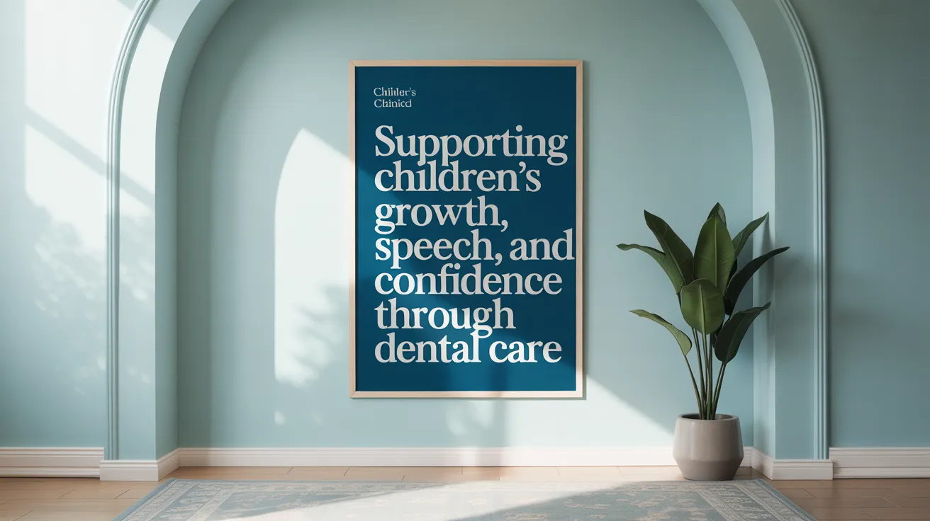 Supporting Children's Growth, Speech, and Confidence Through Dental Care