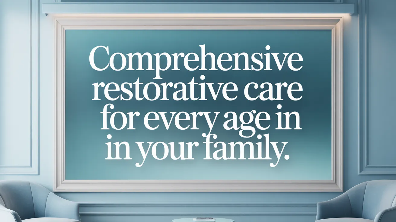 Comprehensive Restorative Care for Every Age in Your Family
