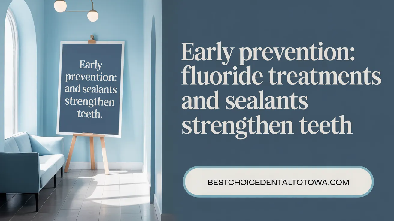 Early Prevention: Fluoride Treatments and Sealants Strengthen Teeth