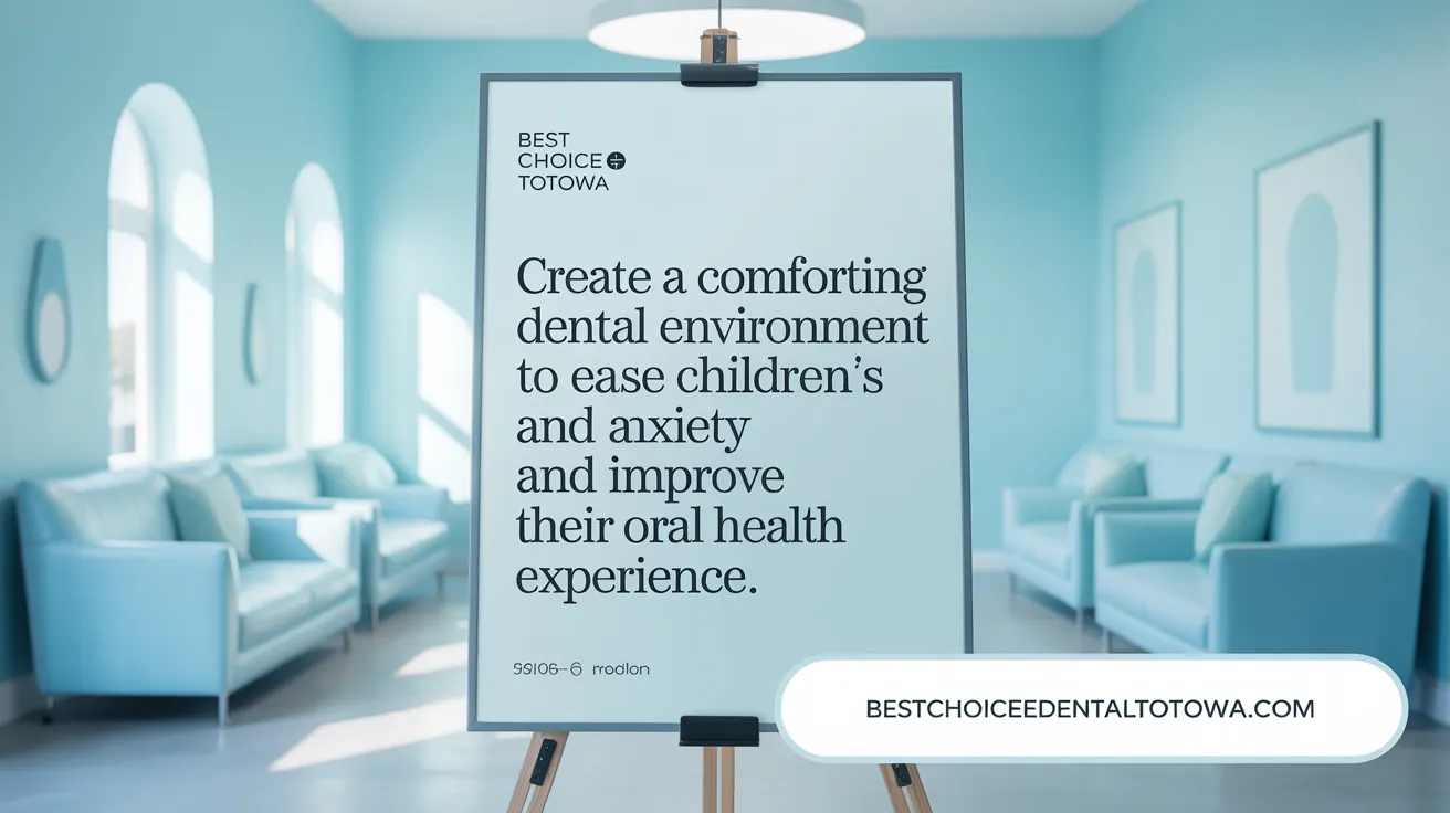 Create a comforting dental environment to ease children's anxiety and improve their oral health experience.