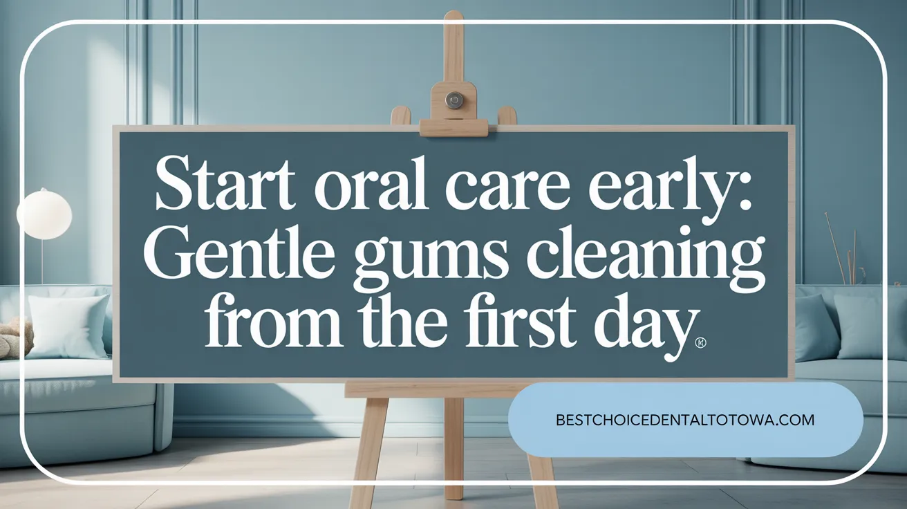 Start Oral Care Early: Gentle Gums Cleaning from the First Day