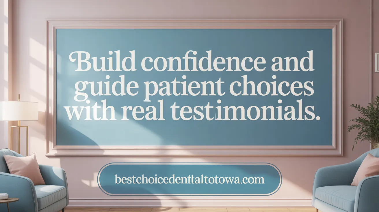 Build Confidence and Guide Patient Choices with Real Testimonials