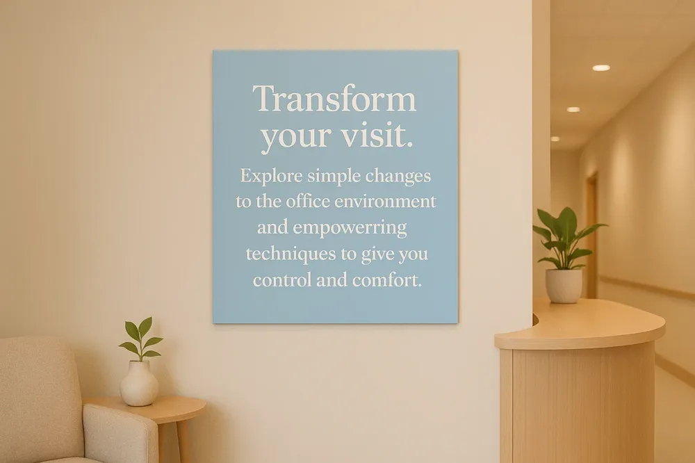 Transform your visit. Explore simple changes to the office environment and empowering techniques to give you control and comfort.