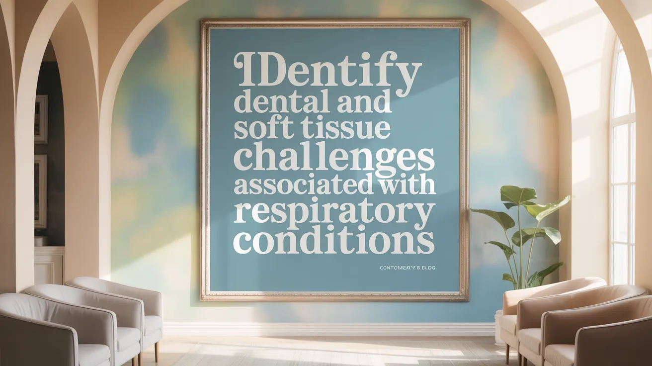 Identify Dental and Soft Tissue Challenges Associated with Respiratory Conditions
