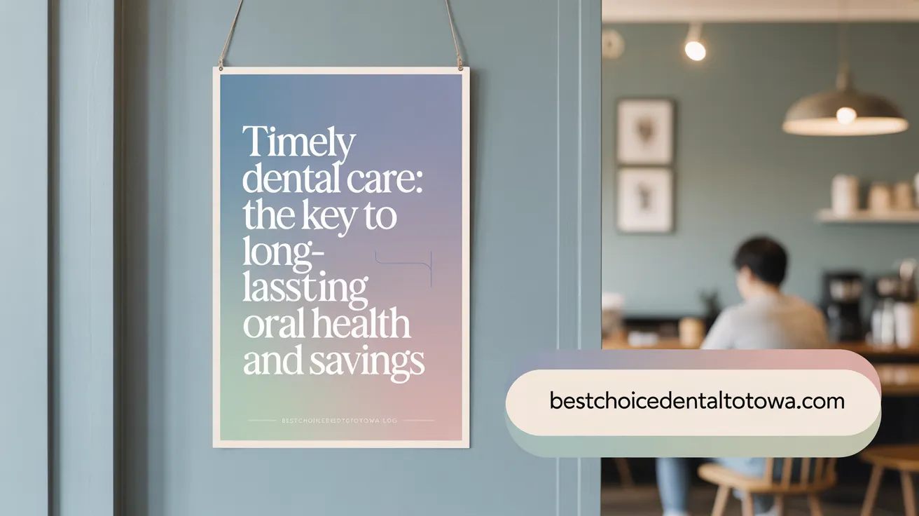 Timely Dental Care: The Key to Long-Lasting Oral Health and Savings