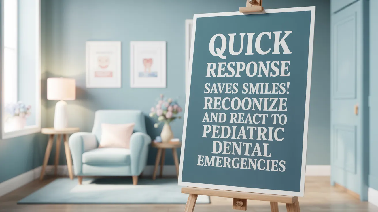 Quick Response Saves Smiles! Recognize and React to Pediatric Dental Emergencies