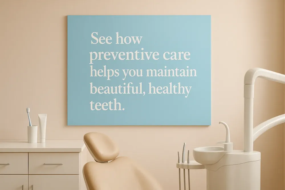 See how preventive care helps you maintain beautiful, healthy teeth.