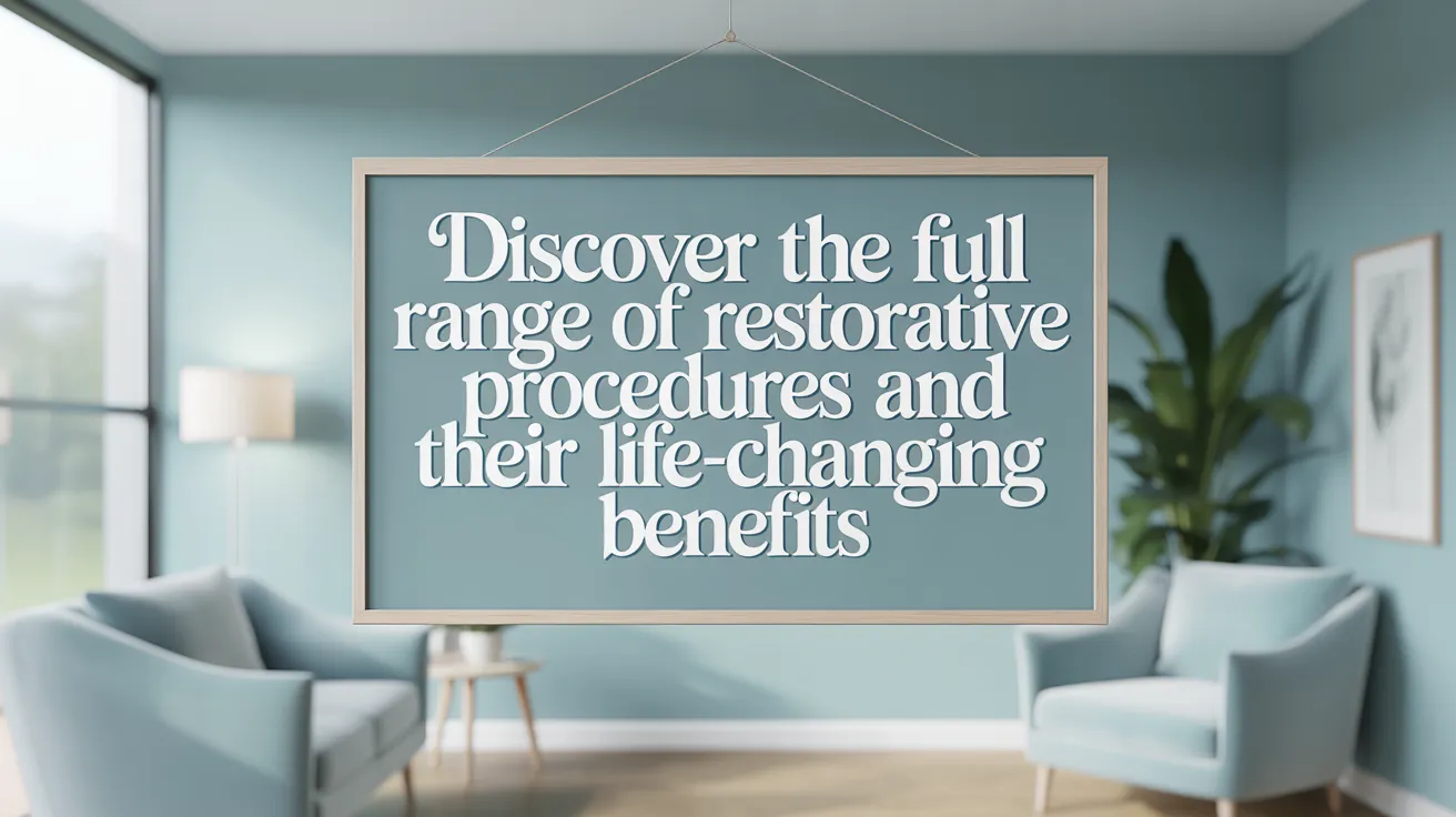 Discover the Full Range of Restorative Procedures and Their Life-Changing Benefits