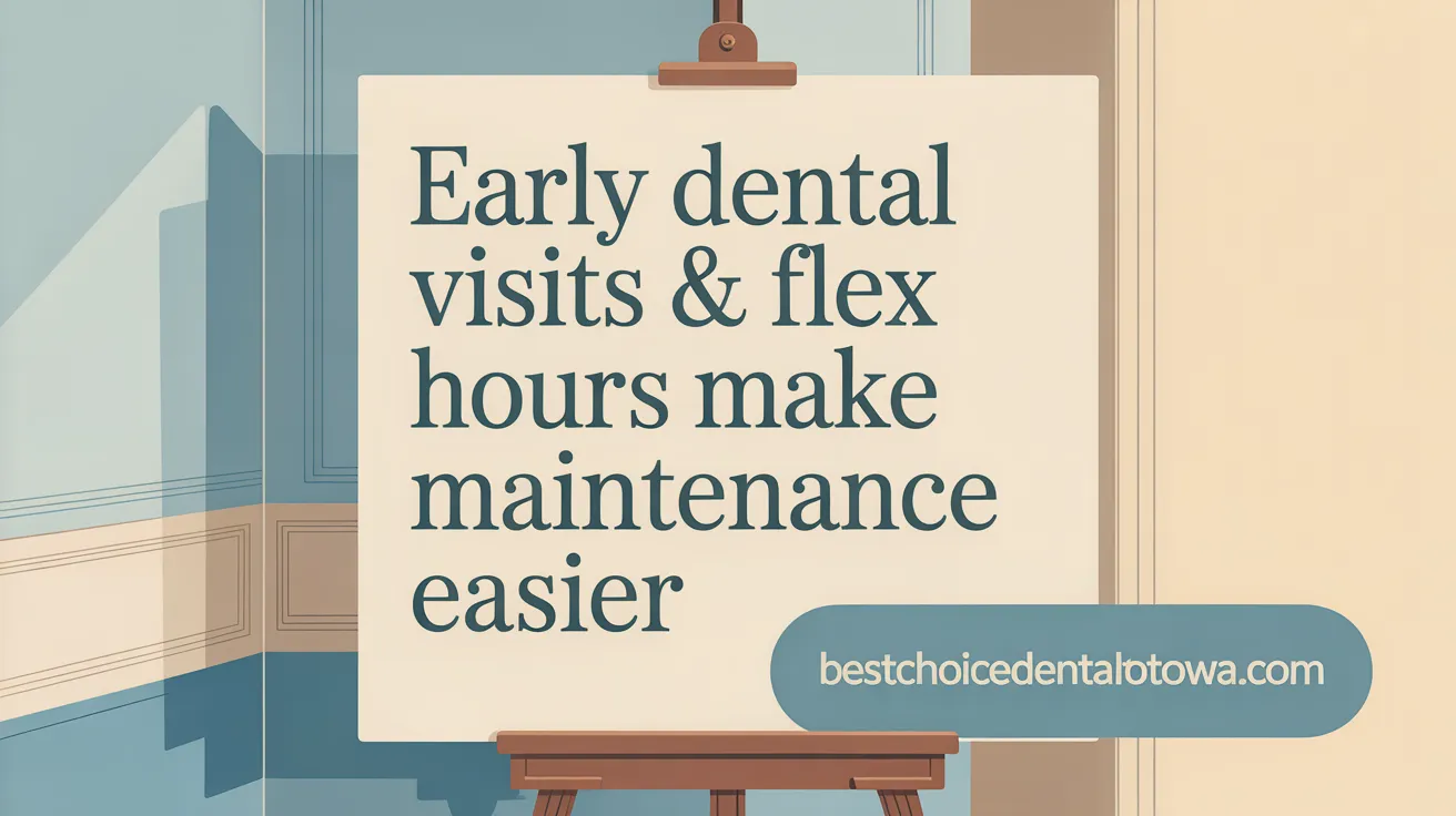 Early Dental Visits & Flex Hours Make Maintenance Easier